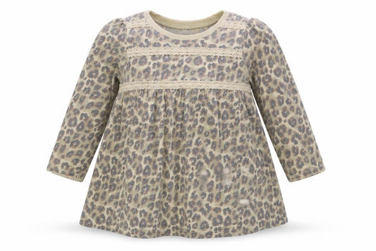 NEXT Girls Grey Floral  Fit & Flare  Size 12-18 Months