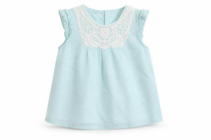 Mini Club Girls Green Spotted  Basic Button-Up Size 2-3 Years