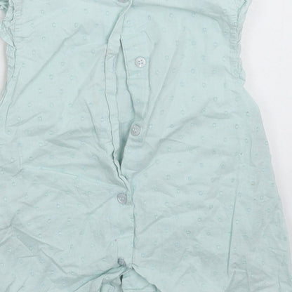 Mini Club Girls Green Spotted  Basic Button-Up Size 2-3 Years