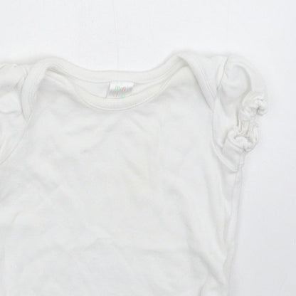 Mini Club Baby White   Babygrow One-Piece Size 0-3 Months