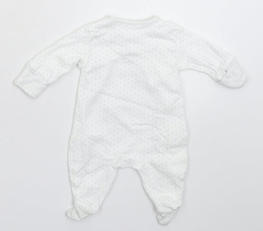 NEXT Baby White Geometric  Babygrow One-Piece Size Newborn
