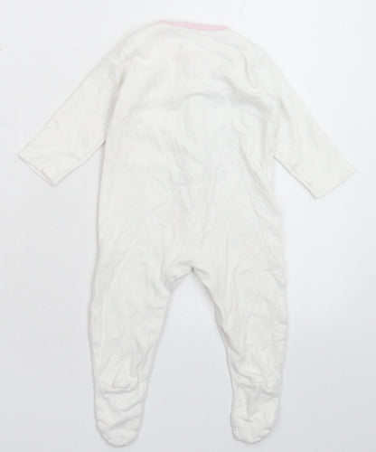 Mini Club Baby White   Babygrow One-Piece Size 3-6 Months