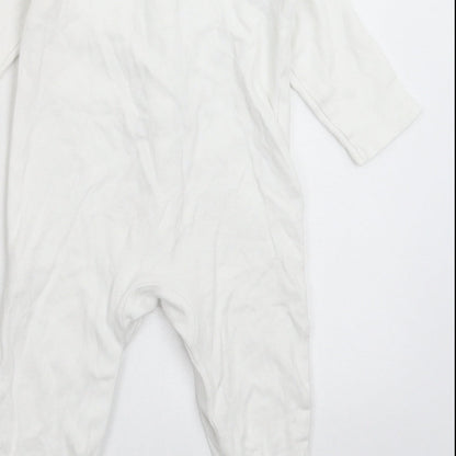 Mini Club Baby White   Babygrow One-Piece Size 3-6 Months