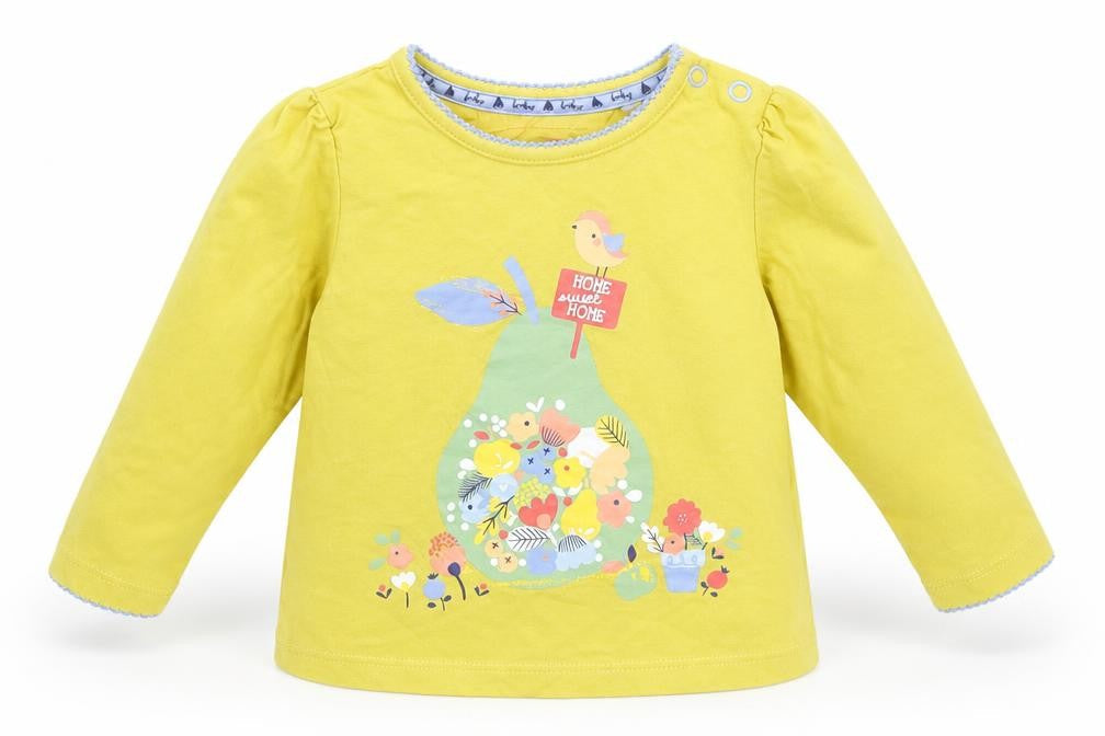 Tu Girls Yellow   Basic T-Shirt Size 3-6 Months