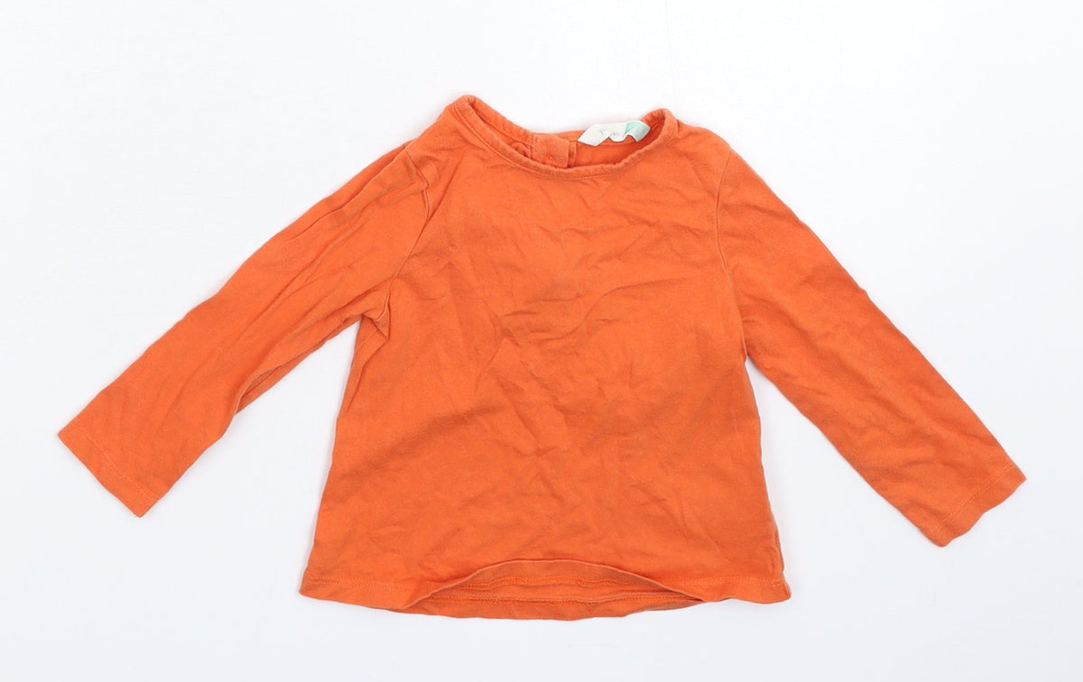 George Baby Orange   Basic T-Shirt Size 6-9 Months