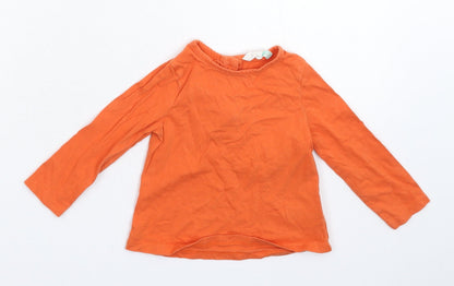 George Baby Orange   Basic T-Shirt Size 6-9 Months
