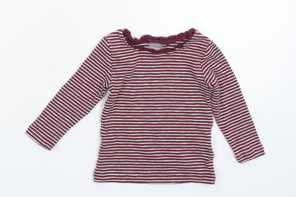 NEXT Baby Purple Striped  Basic T-Shirt Size 3-6 Months