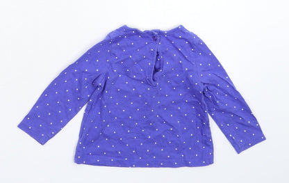 John Lewis Baby Blue Spotted  Basic T-Shirt Size 3-6 Months