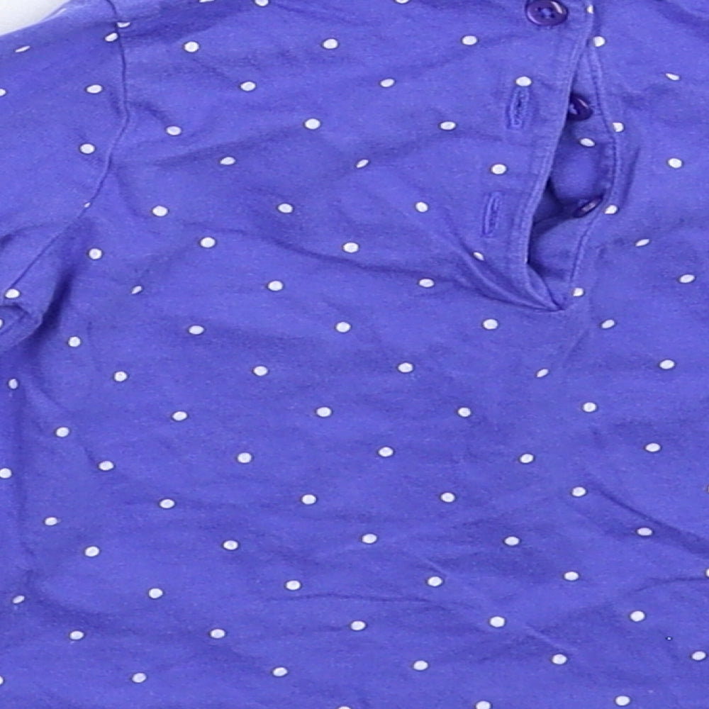 John Lewis Baby Blue Spotted  Basic T-Shirt Size 3-6 Months