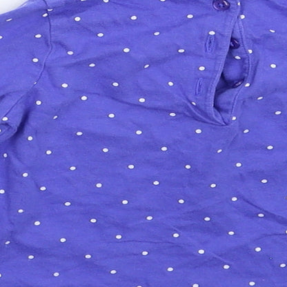 John Lewis Baby Blue Spotted  Basic T-Shirt Size 3-6 Months
