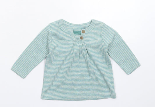 NEXT Baby Green Striped  Basic T-Shirt Size 3-6 Months