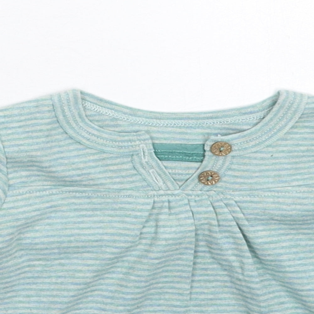 NEXT Baby Green Striped  Basic T-Shirt Size 3-6 Months