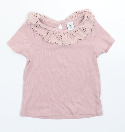 TU Baby Pink   Basic T-Shirt Size 18-24 Months