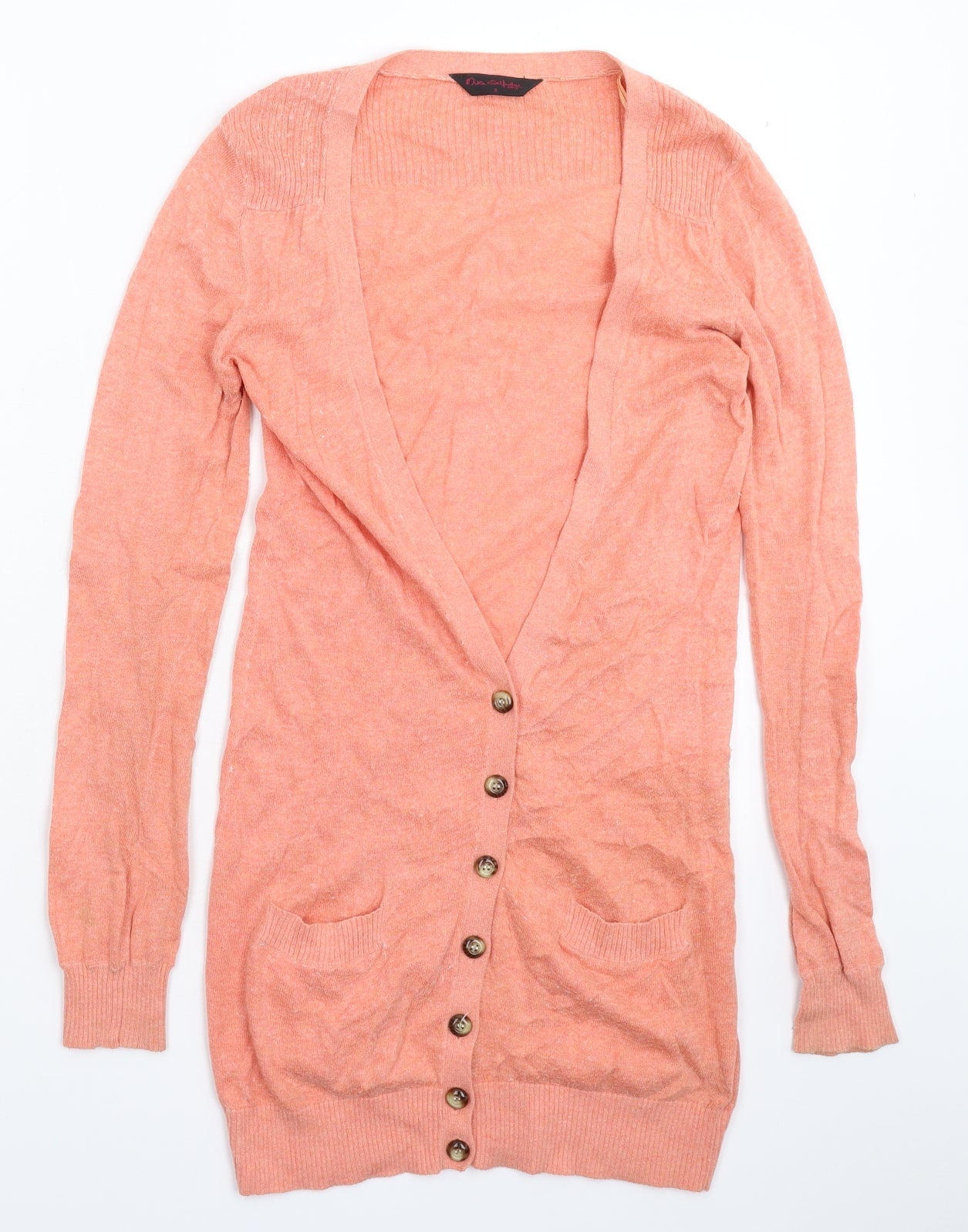 Womens UK Size 8 Miss Selfridge Pink Cardigan Jumper