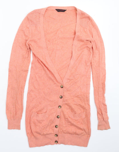 Womens UK Size 8 Miss Selfridge Pink Cardigan Jumper