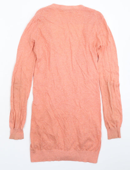 Womens UK Size 8 Miss Selfridge Pink Cardigan Jumper