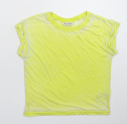 Miss Selfridge Womens Yellow   Basic T-Shirt Size 6