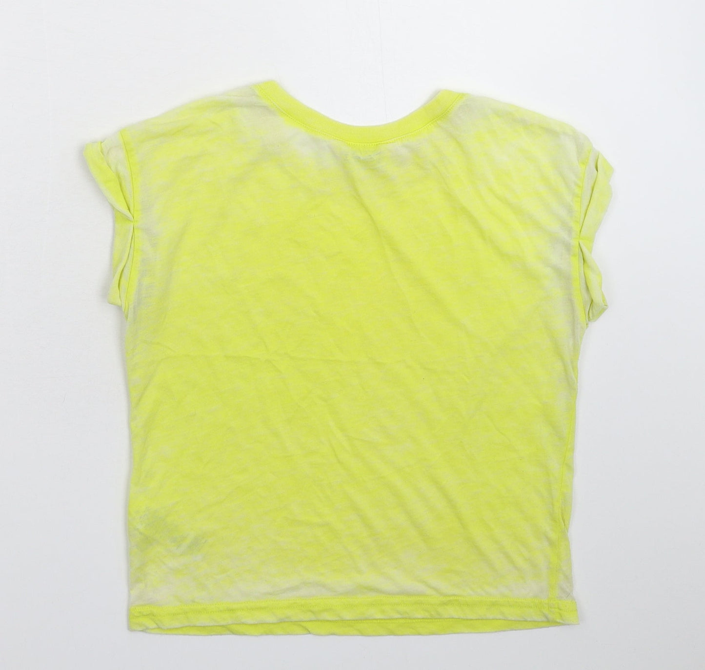 Miss Selfridge Womens Yellow   Basic T-Shirt Size 6