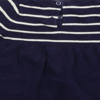 Gap Girls Blue Striped  Jumper Dress  Size 3-6 Months
