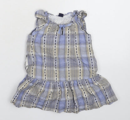 Gap Girls Multicoloured Check  Fit & Flare  Size 24 Months