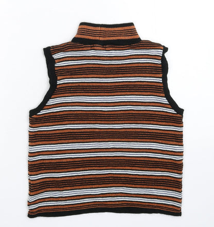 Knitty Womens Multicoloured Striped Knit Pullover Jumper Size 10