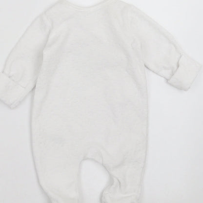 Little Nutmeg Baby White   Babygrow One-Piece Size Newborn  - Born in 2021