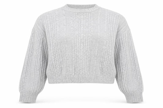 Womens UK Size XL SheIn Grey Pullover Jumper