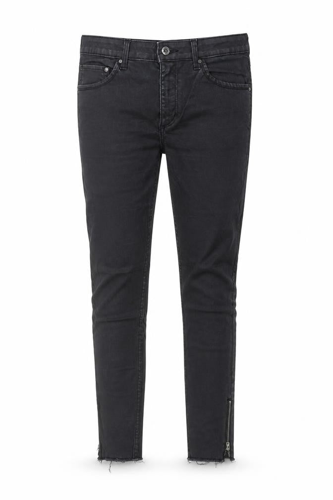 H&M Womens Grey  Denim Skinny Jeans Size 33 in L29 in - Distressed hem