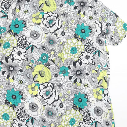 Bonmarche Womens Green Floral  Basic Blouse Size 12