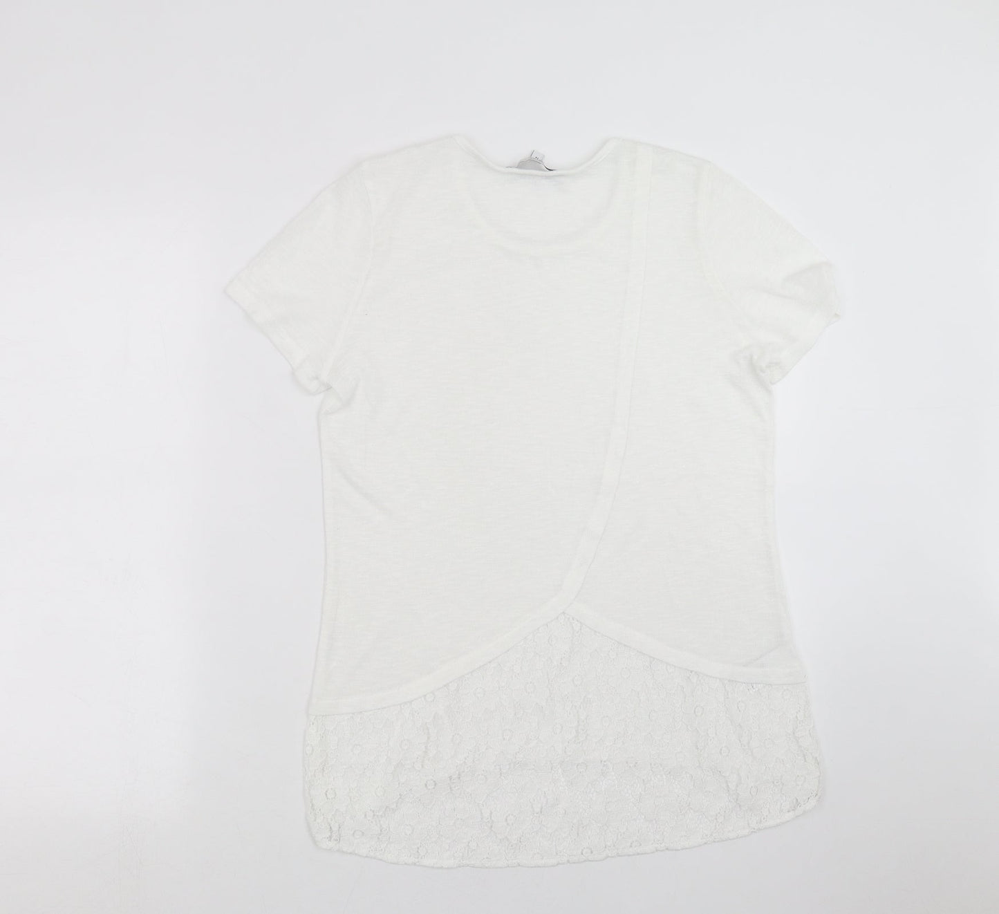 Womens UK Size 14 NEXT White Pullover Jumper