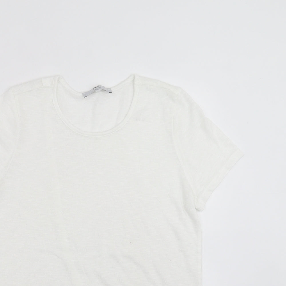 Womens UK Size 14 NEXT White Pullover Jumper