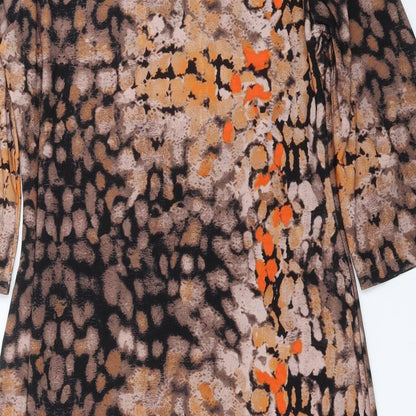 Beige Womens Black   Shift  Size 12  - Abstract Design