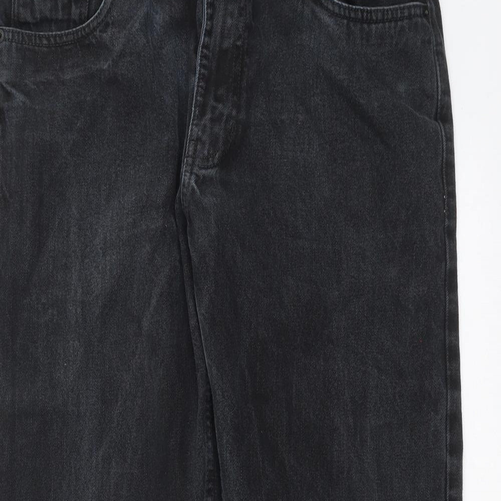Womens UK Size 34 in Easy Denim Regular Fit Straight Grey Jeans