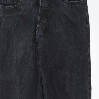 Womens UK Size 34 in Easy Denim Regular Fit Straight Grey Jeans