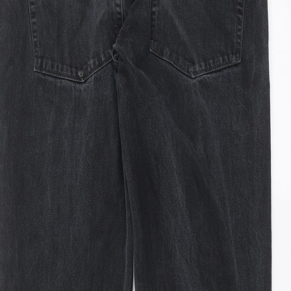 Womens UK Size 34 in Easy Denim Regular Fit Straight Grey Jeans