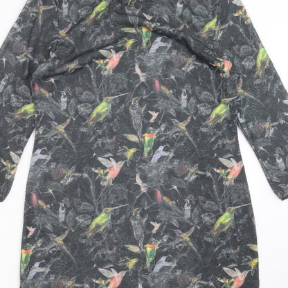 Dorothy Perkins Womens Green   T-Shirt Dress  Size 12  - Bird pattern
