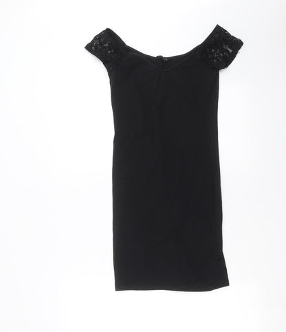 New Look Womens Black   Mini  Size 10  - Lace sleeves
