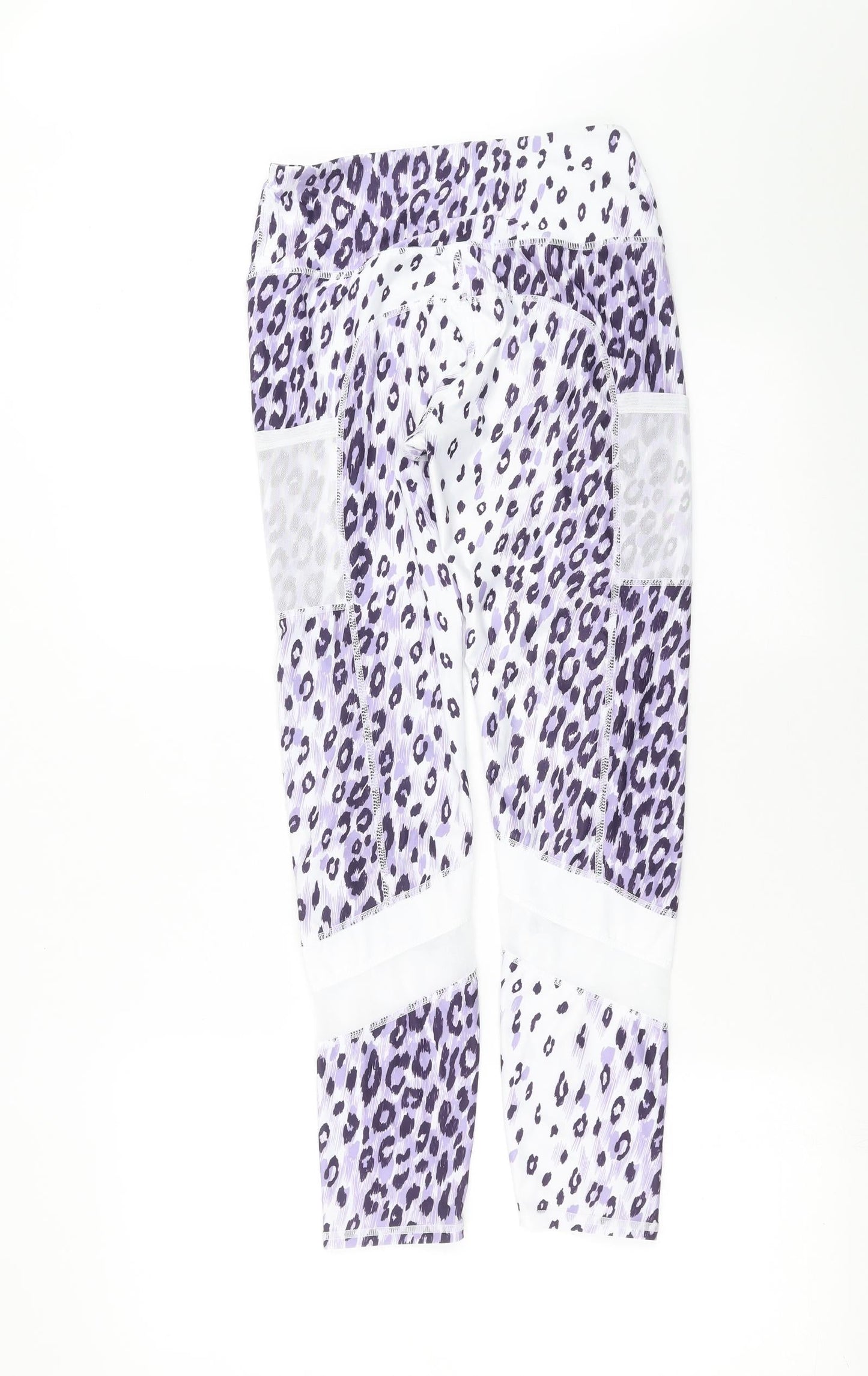 SheIn Womens Purple Animal Print  Compression Leggings Size S L27 in