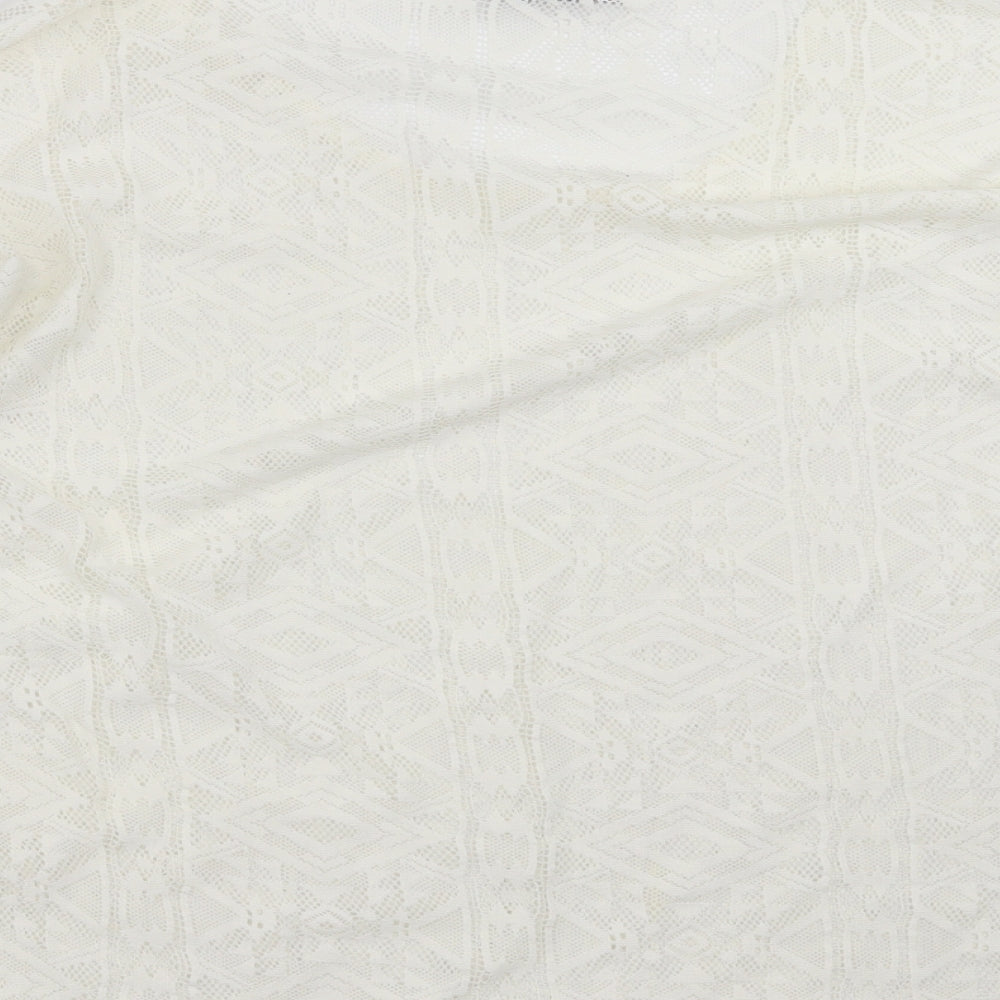 Primark Womens Ivory Geometric  Basic Blouse Size 14