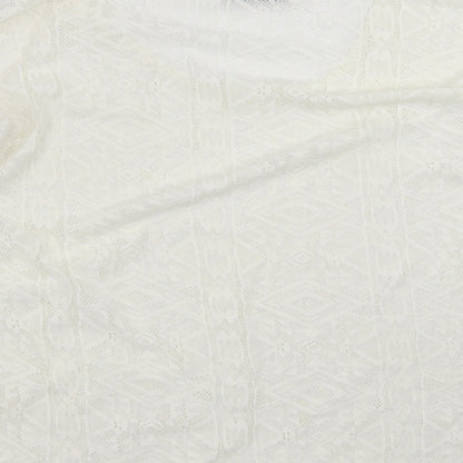 Primark Womens Ivory Geometric  Basic Blouse Size 14