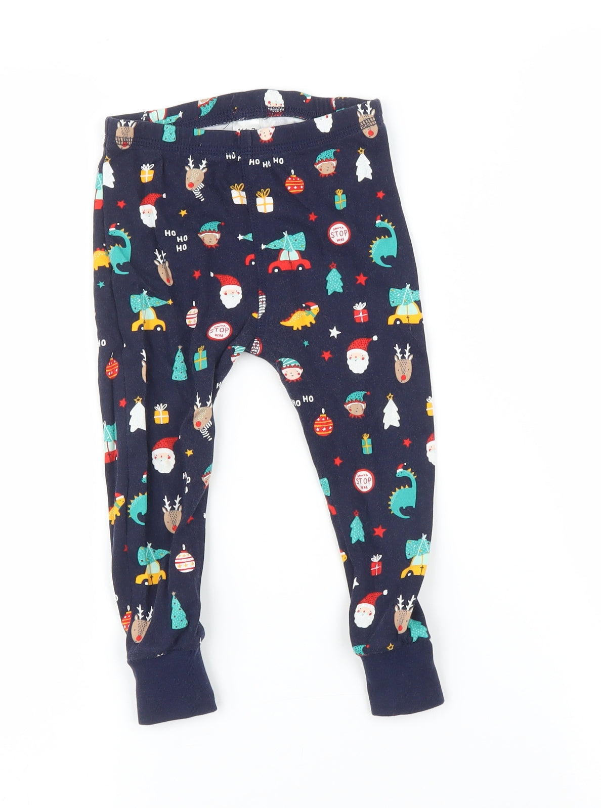 George Boys Blue Solid  Cami Pyjama Pants Size 18-24 Months  - Christmas Pyjamas