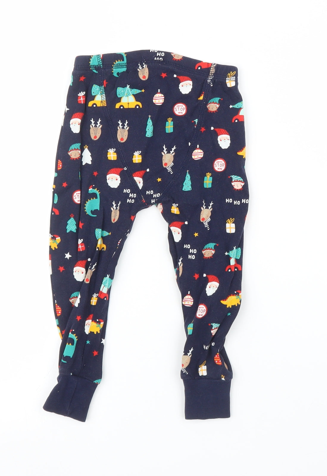 George Boys Blue Solid  Cami Pyjama Pants Size 18-24 Months  - Christmas Pyjamas