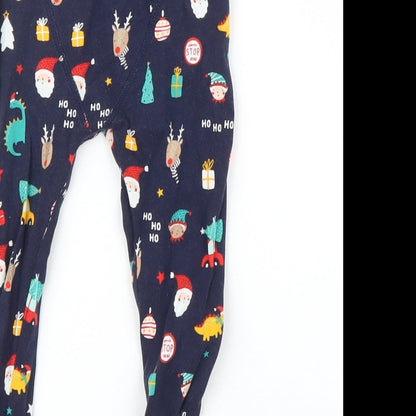 George Boys Blue Solid  Cami Pyjama Pants Size 18-24 Months  - Christmas Pyjamas