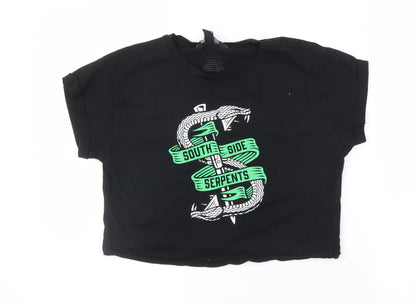 New Look Girls Black   Basic T-Shirt Size 12-13 Years