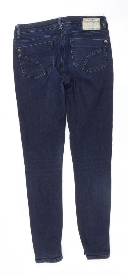Preworn Womens Black   Skinny Jeans Size 12 L30.5 in