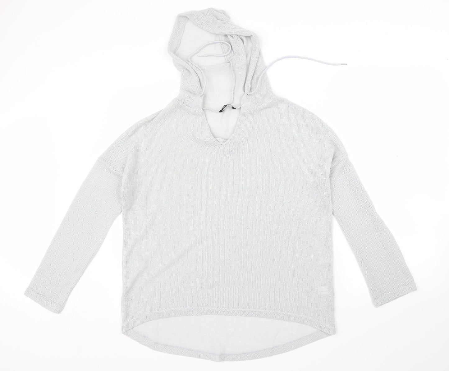 Select Womens Grey   Pullover Hoodie Size 12