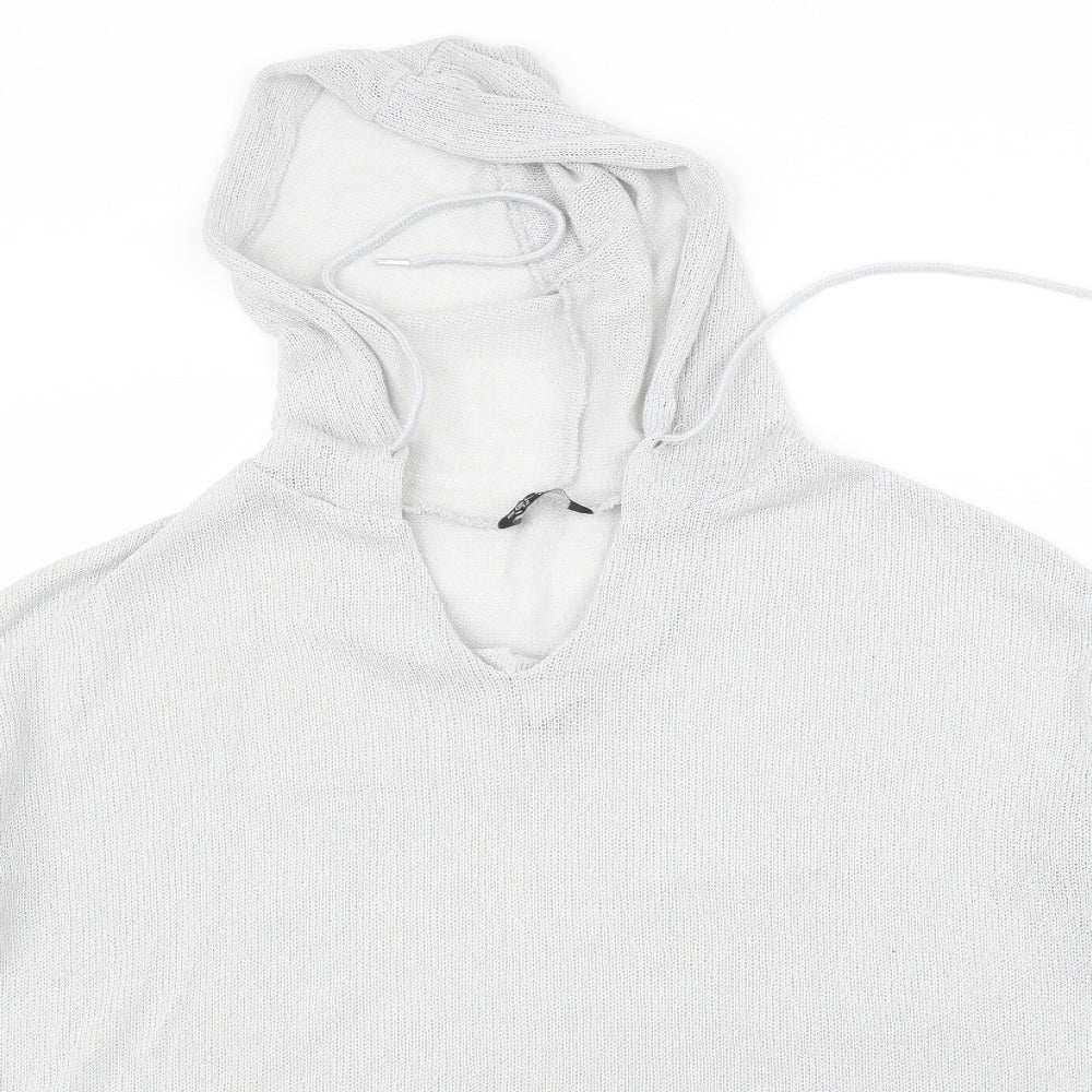 Select Womens Grey   Pullover Hoodie Size 12