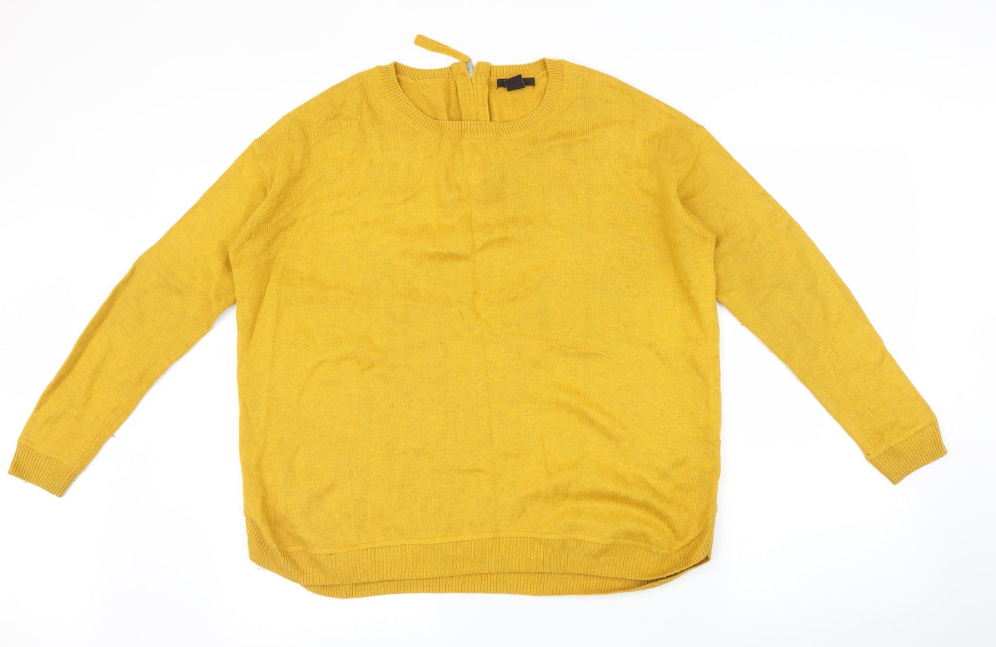 Womens UK Size M H&M Yellow Pullover Jumper