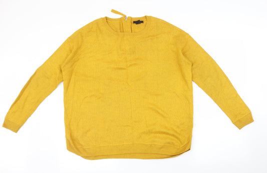 Womens UK Size M H&M Yellow Pullover Jumper