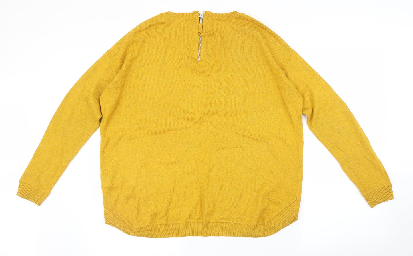 Womens UK Size M H&M Yellow Pullover Jumper